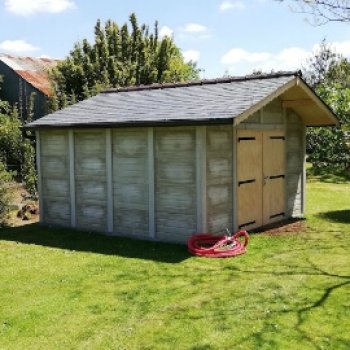 Garage Beton Aspect Bois 2